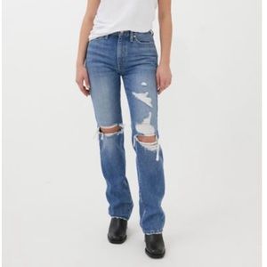 Urban outfitters, dark wash bootcut jeans, size 25, worn once